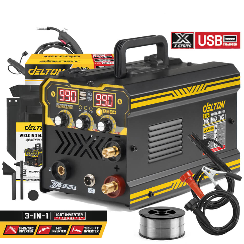 เครื่องเชื่อม INVERTER DELTON รุ่น TX-99G 3 ระบบ